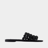 Sandales Braided Bandeau - TOTEME - Cuir - Noir