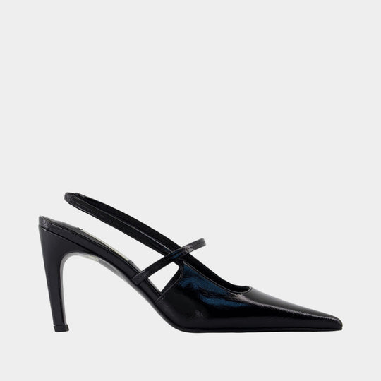 Slingbacks Naplack Stiletto - TOTEME - Cuir - Noir