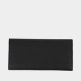 Porte-Monnaie T-Lock - TOTEME - Cuir - Noir