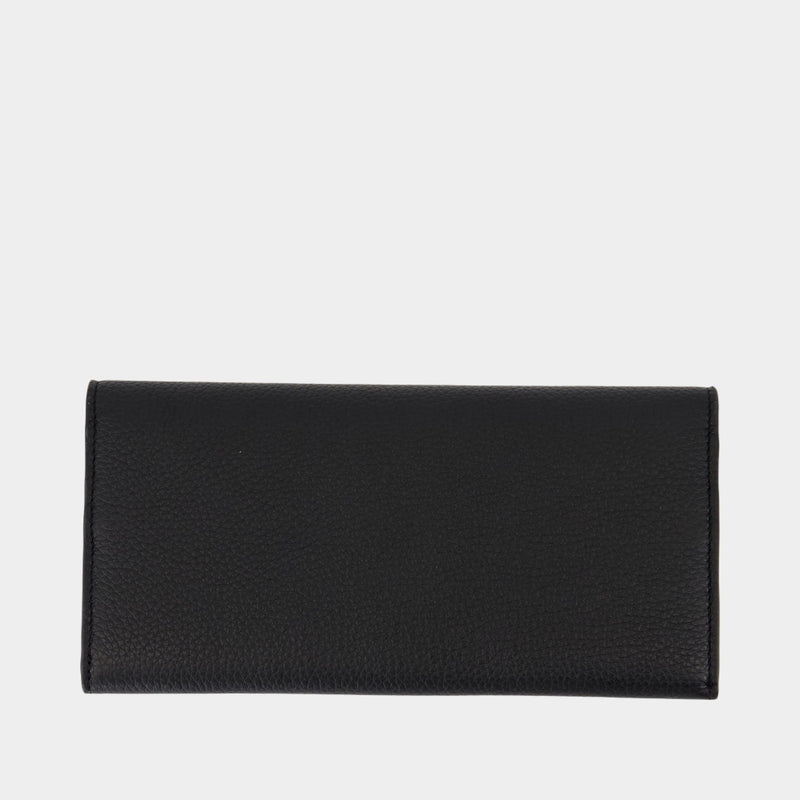 Porte-Monnaie T-Lock - TOTEME - Cuir - Noir