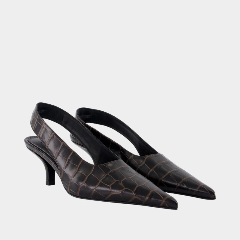 Sandales Classique - TOTEME - Cuir - Marron