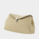 Pochette Mini T-Lock - TOTEME - Toile - Ivoire