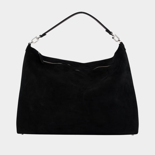 Cabas Scoop - TOTEME - Cuir - Noir