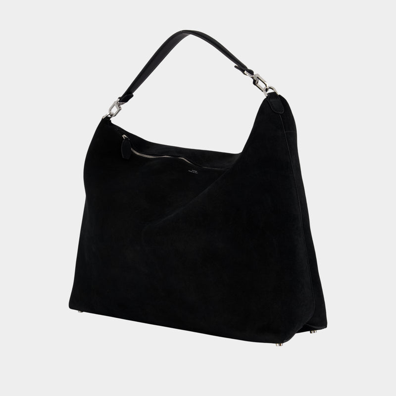 Cabas Scoop - TOTEME - Cuir - Noir