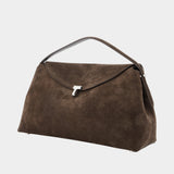 Sac À Main T-Lock Top Handle - TOTEME - Cuir - Marron