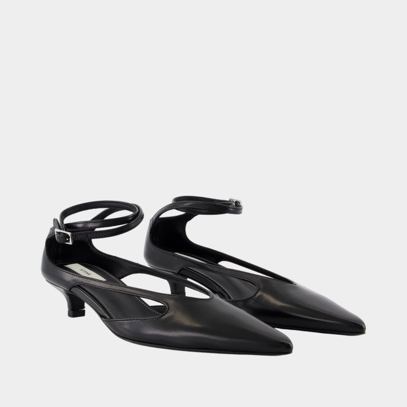 Escarpins Kitten - TOTEME - Cuir - Noir