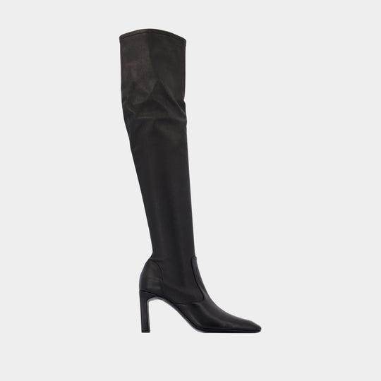 Bottes Over The Knee - TOTEME - Cuir - Noir