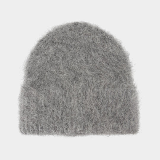 Bonnet Alpaca - TOTEME - Laine - Gris