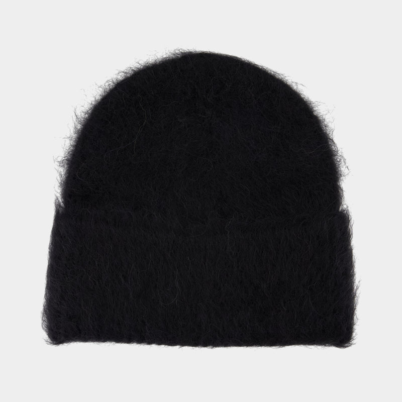 Bonnet Alpaca - TOTEME - Laine - Noir