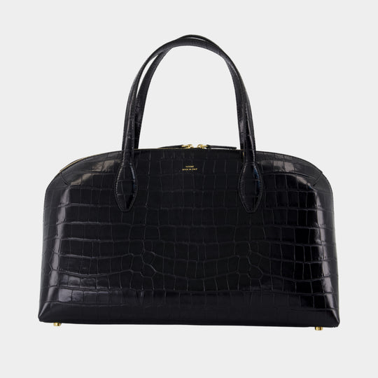 Cabas Medium Lounge Zip - TOTEME - Cuir - Noir