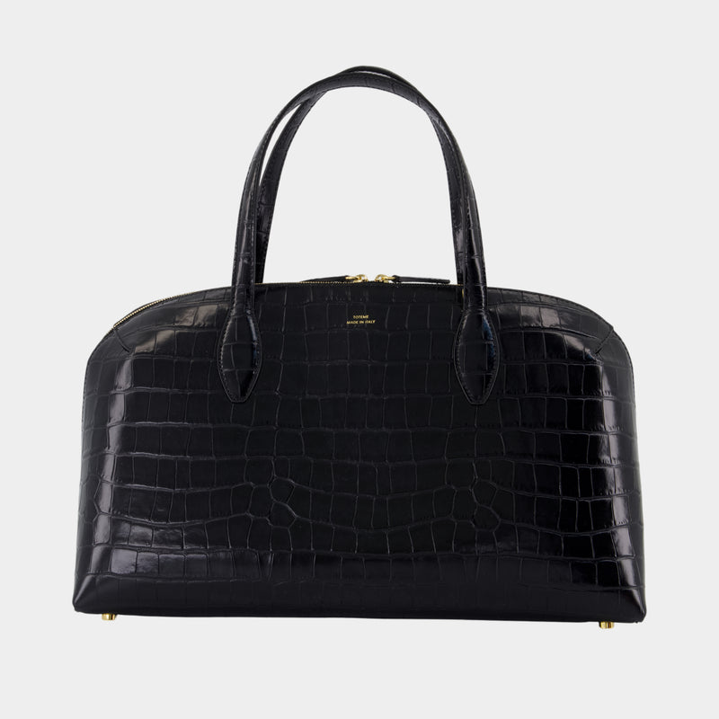 Cabas Medium Lounge Zip - TOTEME - Cuir - Noir