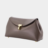 Pochette Mini T-Lock - TOTEME - Cuir - Noir