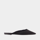 Sandales Frayed Lounge - TOTEME - Soie - Noir