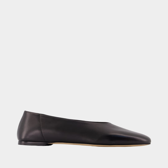 Ballerines Slip - TOTEME - Cuir - Noir