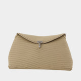 Pochette T-Lock Rope - TOTEME - Toile - Beige