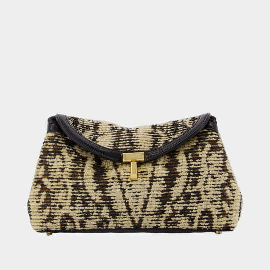 Pochette Mini T-Lock Paisley - TOTEME - Synthétique - Noir