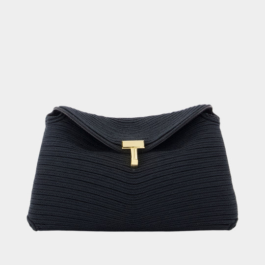 Pochette Mini T-Lock Rope - TOTEME - Toile - Noir