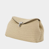 Pochette Mini T-Lock Rope - TOTEME - Toile - Beige