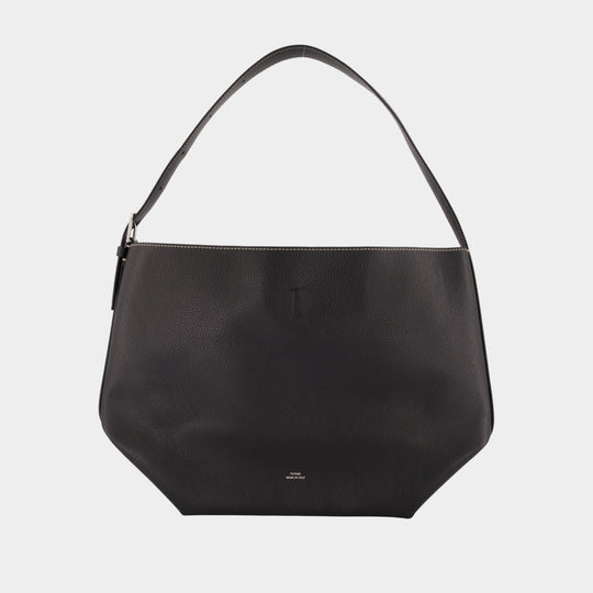 Cabas Medium Belted - TOTEME - Cuir - Noir