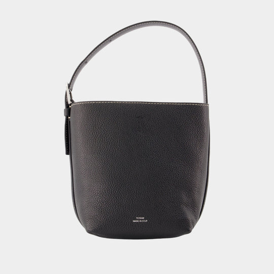 Cabas Petite Belted - TOTEME - Cuir - Noir