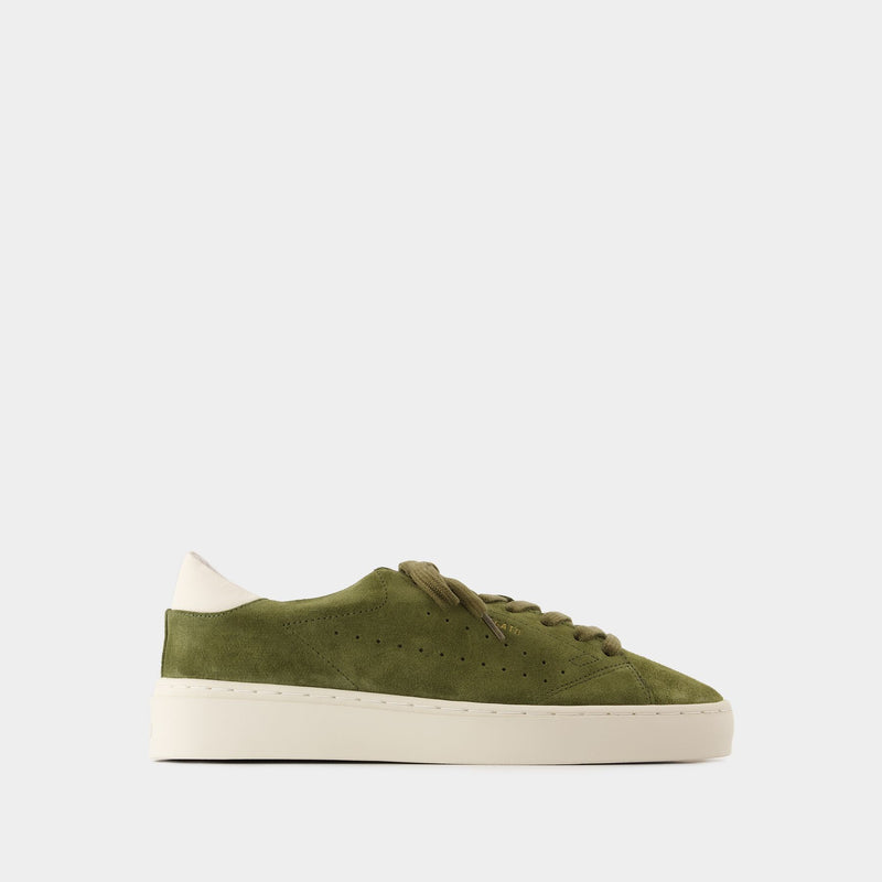 Sneakers Court - Axel Arigato - Daim - Vert/Blanc