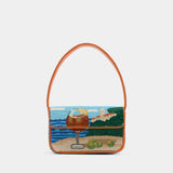 Sac Porté Épaule Tommy Beaded - Staud - Synthétique - Multi