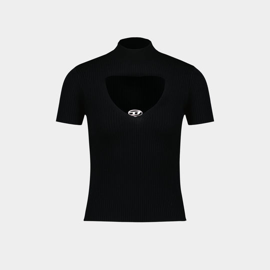 T-Shirt M-Olive - DIESEL - Laine - Noir