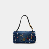 Cabas The Large Dual Shoulder - Marc Jacobs - Coton - Bleu