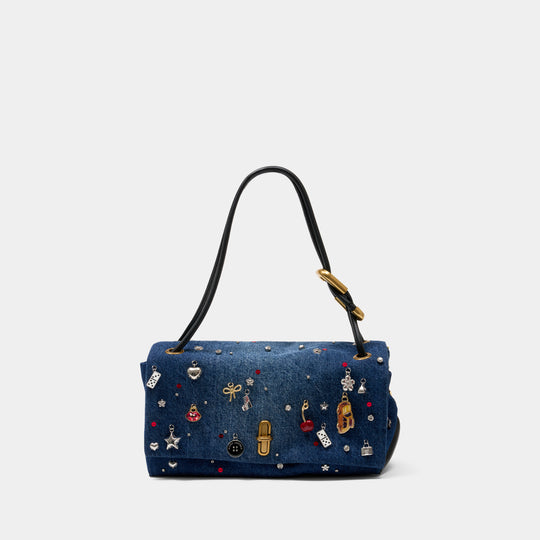 Cabas The Large Dual Shoulder - Marc Jacobs - Coton - Bleu
