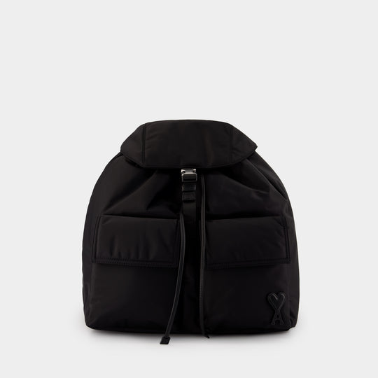 Sac À Dos Marcel - AMI Paris - Nylon - Noir