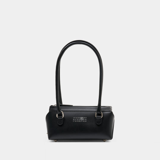 Sac Porté Épaule New Bauletto J Mini - MM6 Maison Margiela - Cuir - Noir