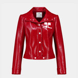Jacket Reedition - Courreges - Vinyle - Rouge