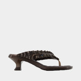 Sandales Melissa Thong Kitten - Ganni - Synthétique - Marron