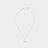 Collier Mini Bas Relief - Vivienne Westwood - Métal - Argenté