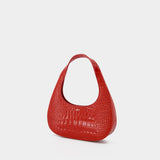 Sac Porté Épaule Croco Loop Swipe - Coperni - Cuir - Rouge