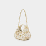 Sac À Main Hobo Mini - Ganni - Coton - Blanc