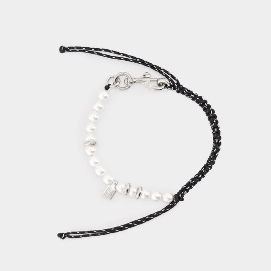 Bracelet Malibu Pearl - Balenciaga - Métal - Black/White