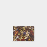 Porte Carte Bou - Ganni - Synthétique - Marron