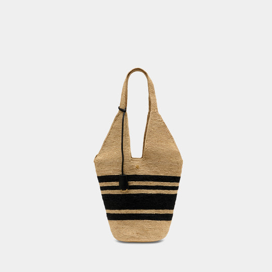 Sac Hobo Leah Stripes - ANINE BING - Raphia - Multi