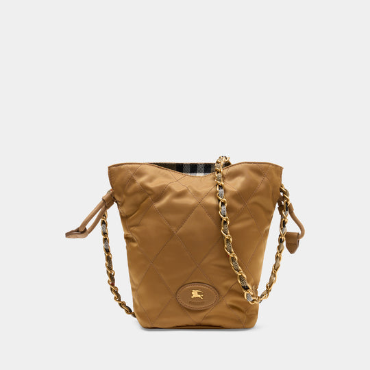Sac À Main Ls Horseshoe Mini - Burberry - Synthétique - Marron