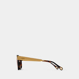 Lunettes De Soleil Ch0351s - Chloé - Acétate - Marron