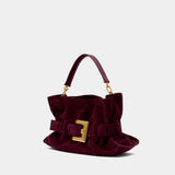 Sac Porté Épaule Anthem Medium - Balmain - Cuir - Bordeaux