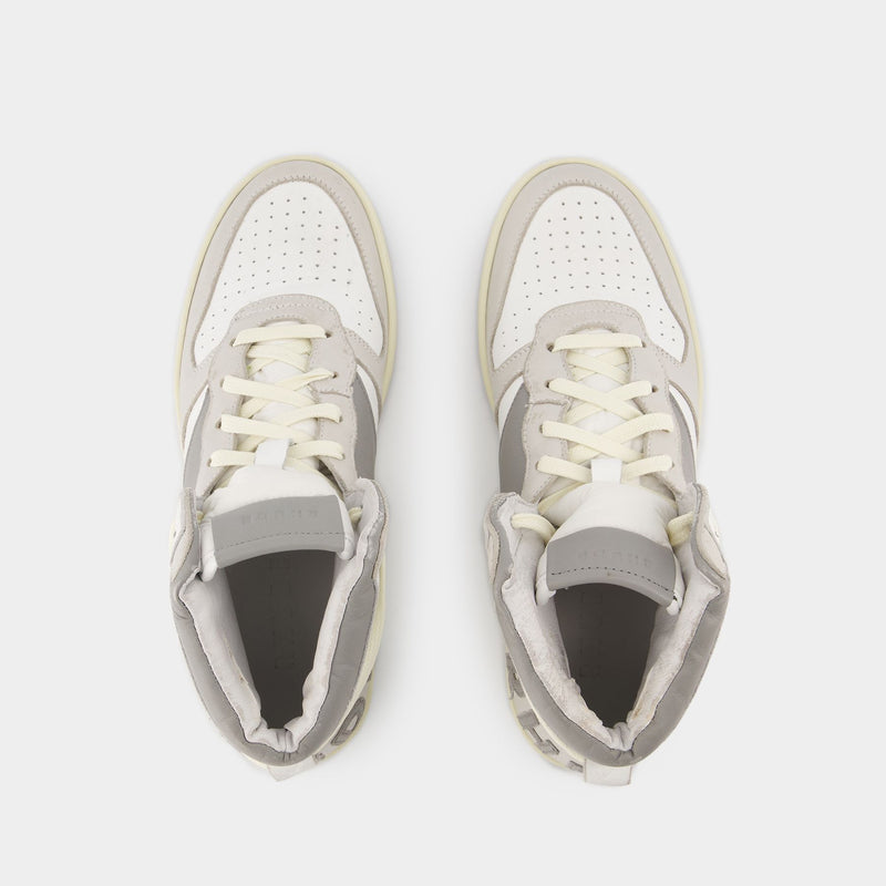 Sneakers Rhecess Hi - Rhude - Cuir - Blanc/Gris