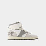 Sneakers Rhecess Hi - Rhude - Cuir - Blanc/Gris