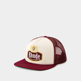 Casquette Special Blend Trucker - Rhude - Synthétique - Marron/Blanc