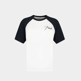 T-Shirt Raglan - Rhude - Coton - Noir