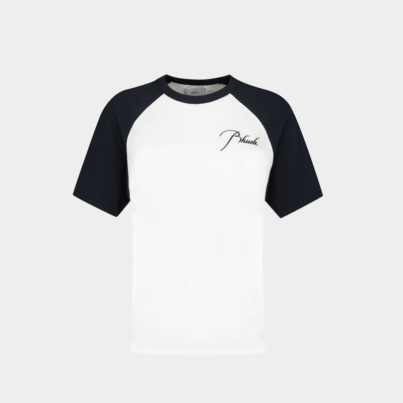 T-Shirt Raglan - Rhude - Coton - Noir