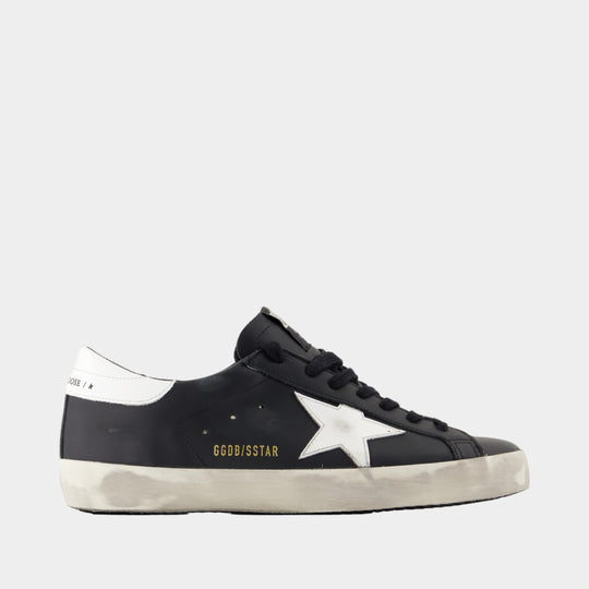 Sneakers Super Star - Golden Goose Deluxe Brand - Cuir - Noir
