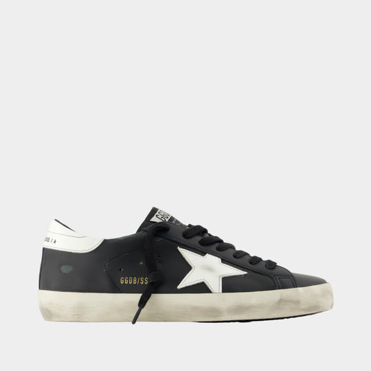 Sneakers Super Star - Golden Goose Deluxe Brand - Cuir - Noir