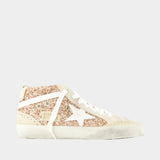 Sneakers Mid Star - Golden Goose Deluxe Brand - Cuir - Rose